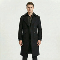 Doppelreihiger Langer Mantel - Henrick