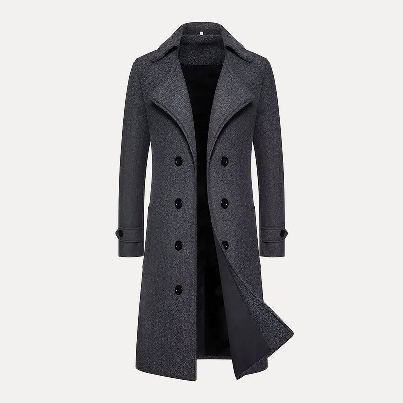 Doppelreihiger Langer Mantel - Henrick