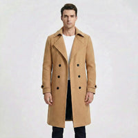 Doppelreihiger Langer Mantel - Henrick