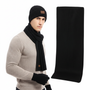 Dreiteiliges Gestricktes Winteraccessoire Set - WarmTrio