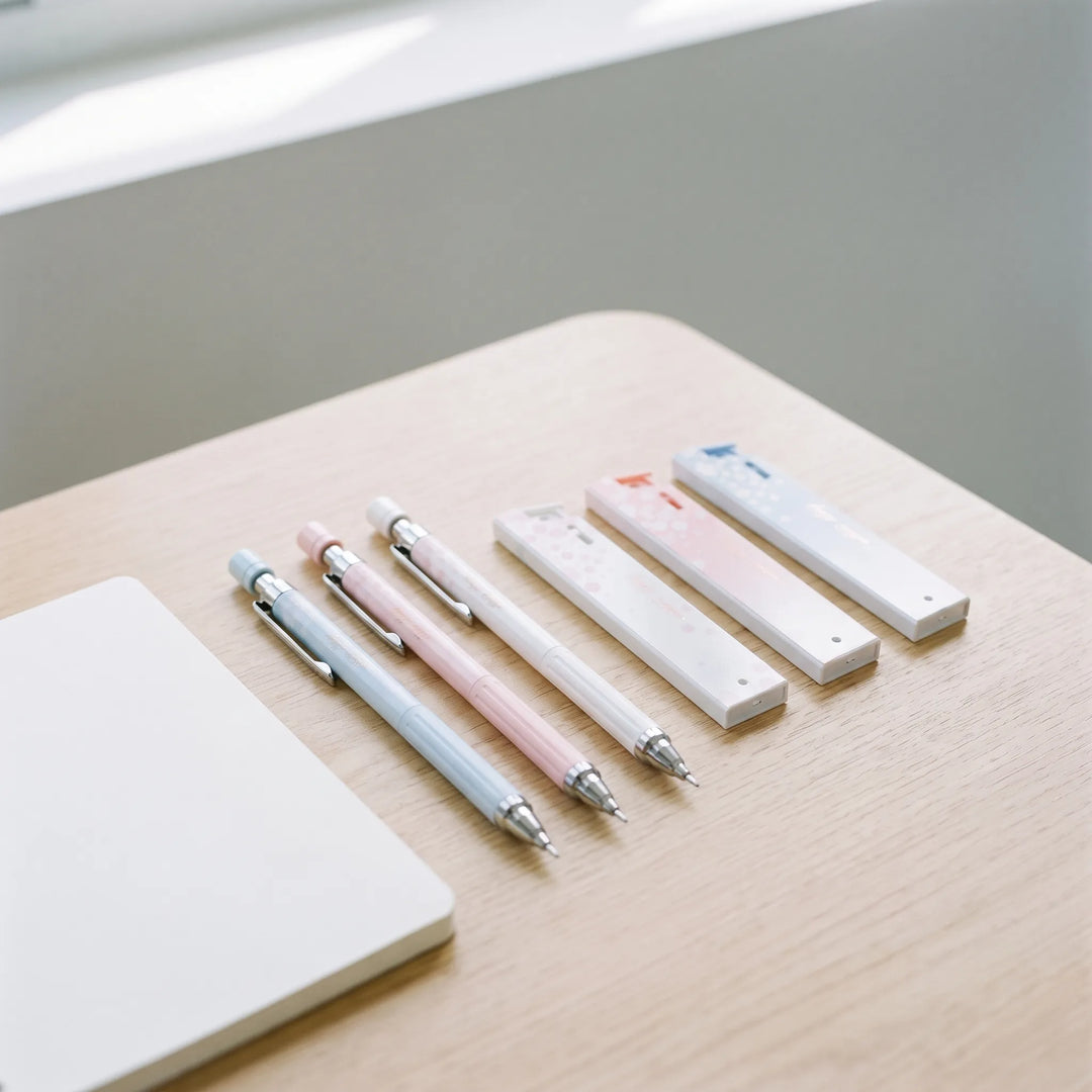 Druckbleistift-Set Mit Pastellfarbenem Blumenmuster - Florascribe