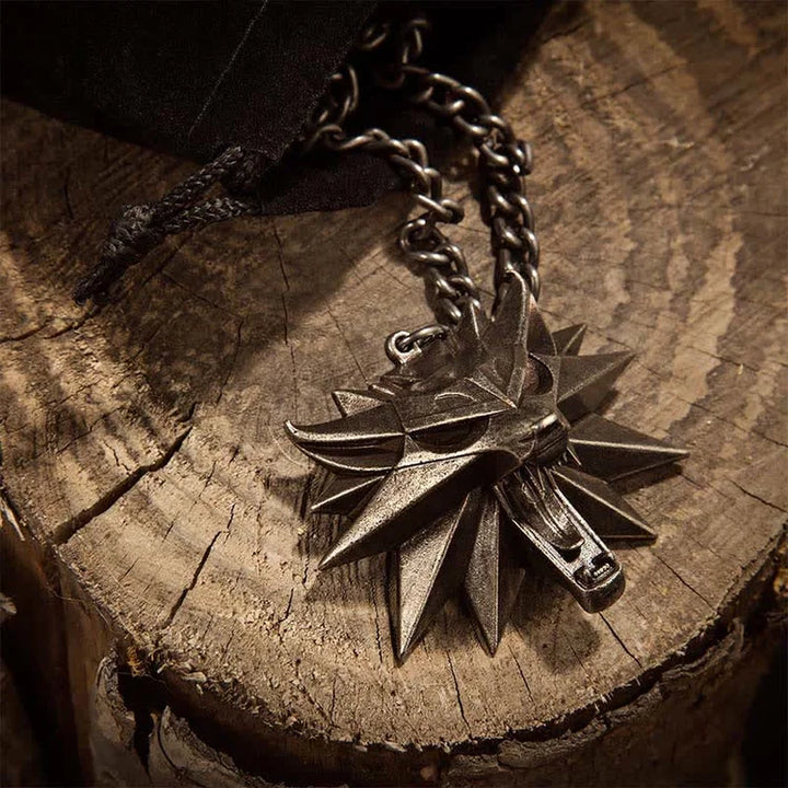 Edelstahl-Halskette - WolfCharm