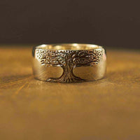 Edelstahlring Mit Baumdesign - TreeRing