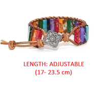 Edelsteinarmband Aus Leder - HarmonyBand