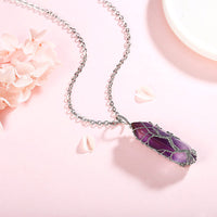 Edelsteinkette Mit Anhänger - CrystalTree