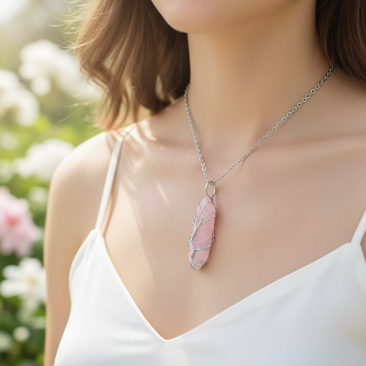 Edelsteinkette Mit Anhänger - CrystalTree