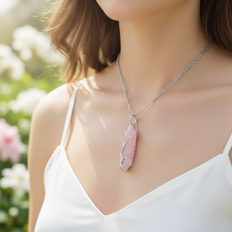 Edelsteinkette Mit Anhänger - CrystalTree