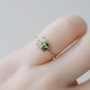 Edelsteinring Mit Zirkon - PeridotRing