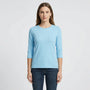 Effen Damesshirt Met Ronde Hals - Adrienne