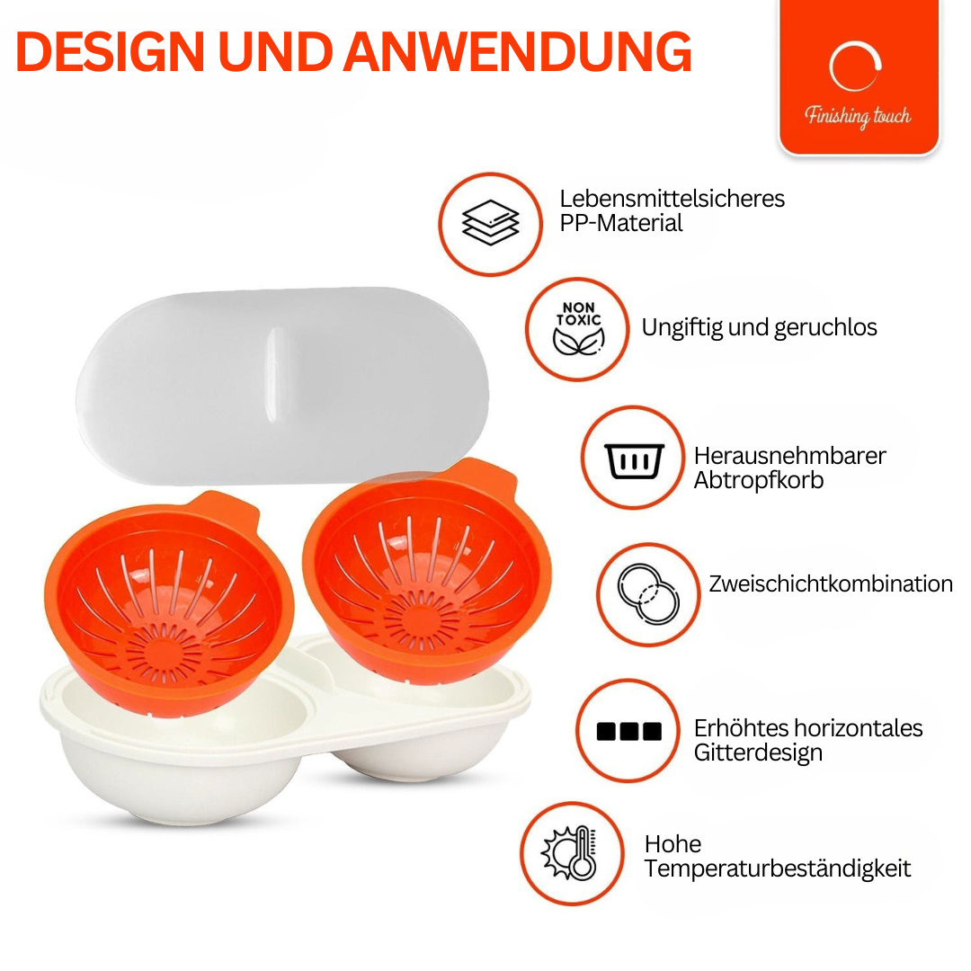 Mikrowellen-Eierpochierset – EggEase
