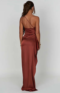 Einseitig Schulterfreies Maxikleid - Ayse