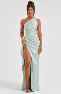 Einseitig Schulterfreies Maxikleid - Ayse