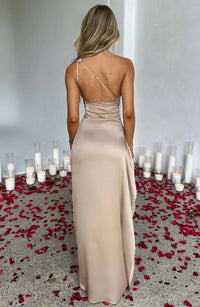 Einseitig Schulterfreies Maxikleid - Ayse