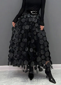 Rock mit Polka-Dots und Fließendem Schnitt – Fleur
