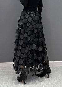 Rock mit Polka-Dots und Fließendem Schnitt – Fleur
