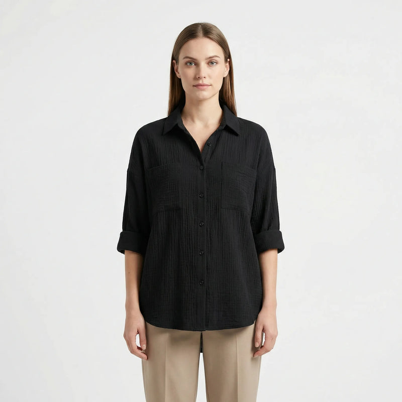 Elegante Damesblouse Met Knoopsluiting - Becky
