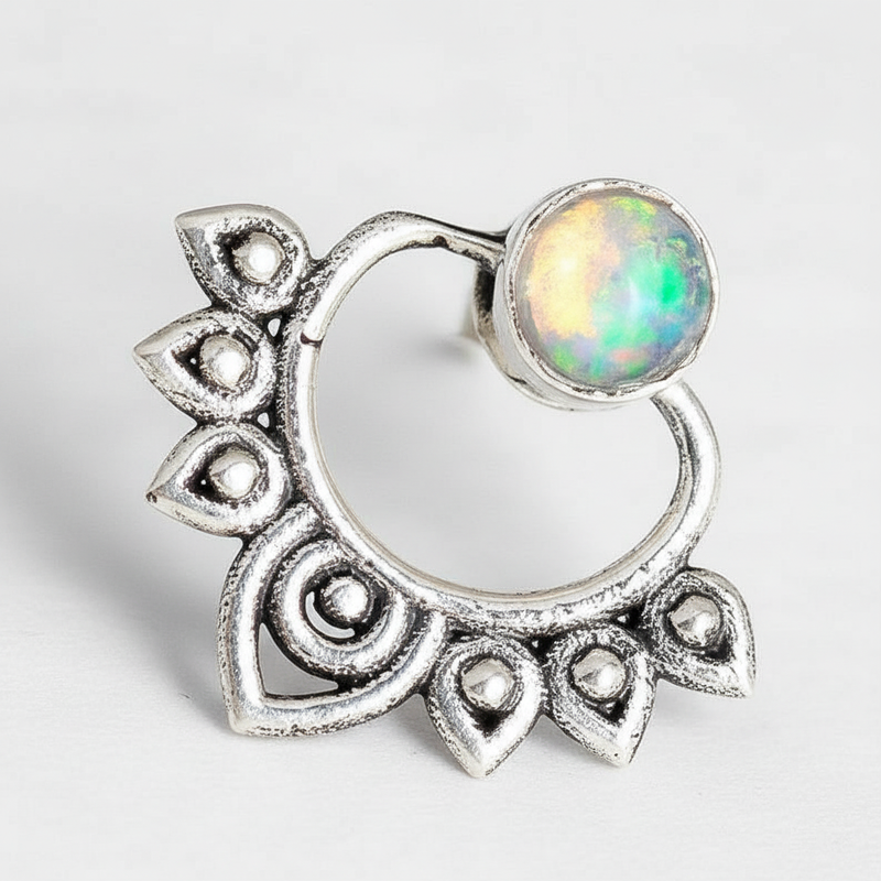 Elegante Ohrringe Aus Silber - OpalLotus