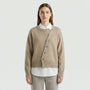 Eleganter Wickelstrickjacke Mit Knopfdetail - Marcella