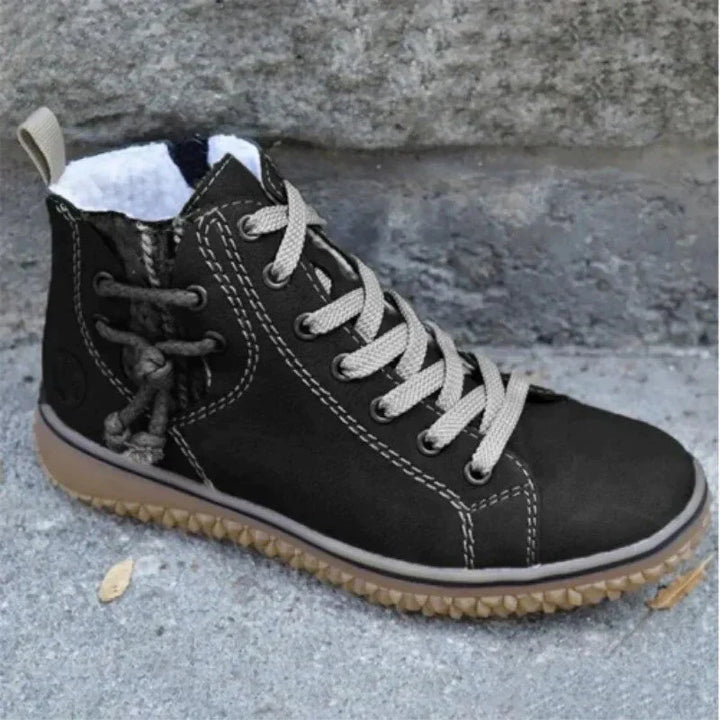 Damen & Herren Winterstiefel Vintage Design mit Isolierung & rutschfester Sohle – Norena