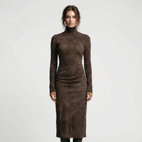 Figurbetontes Midi-Kleid Mit Rollkragen - Gayle
