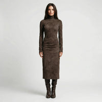 Figurbetontes Midi-Kleid Mit Rollkragen - Gayle