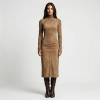 Figurbetontes Midi-Kleid Mit Rollkragen - Gayle