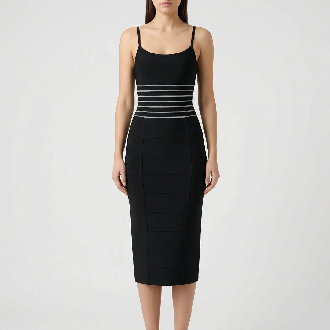 Figurbetontes Midi Kleid - Jella