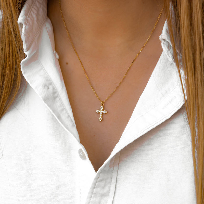 Filigrane Kreuzkette - CrossShine