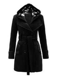 Fitted Women's Coat With Hood - Viola
