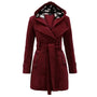 Fitted Women's Coat With Hood - Viola