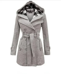 Fitted Women's Coat With Hood - Viola