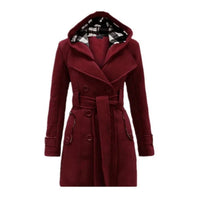 Fitted Women's Coat With Hood - Viola