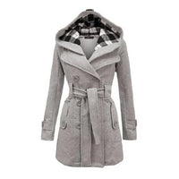Fitted Women's Coat With Hood - Viola