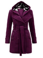 Fitted Women's Coat With Hood - Viola