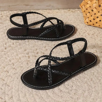 Flache Geflochtene Sandale - Melanie