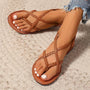 Flache Geflochtene Sandale - Melanie