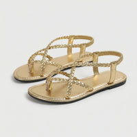 Flache Geflochtene Sandale - Melanie