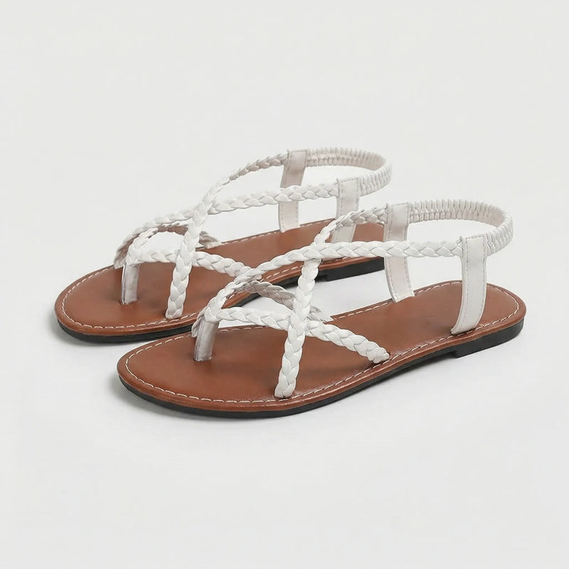 Flache Geflochtene Sandale - Melanie