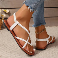 Flache Geflochtene Sandale - Melanie