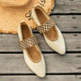 Flacher Damenschuh Mit Riemen - Marissa