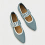 Flacher Damenschuh Mit Riemen - Marissa