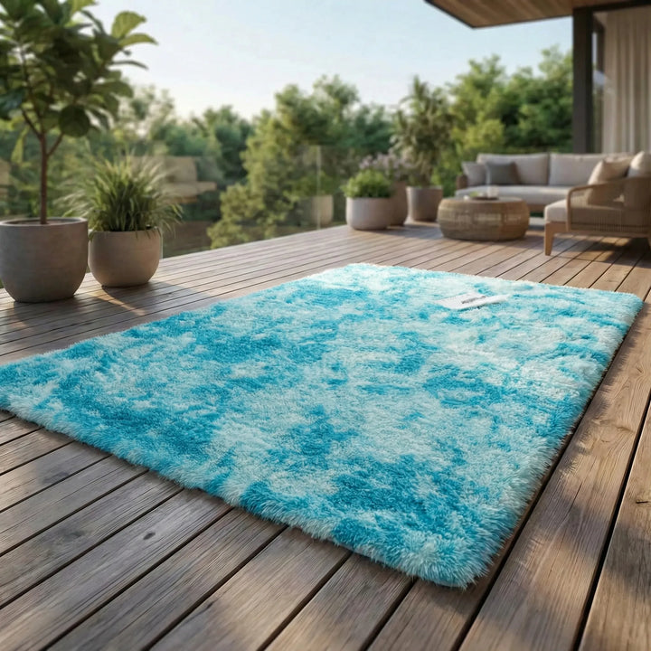 Flauschiger Tie-Dye-Teppich - Melluna