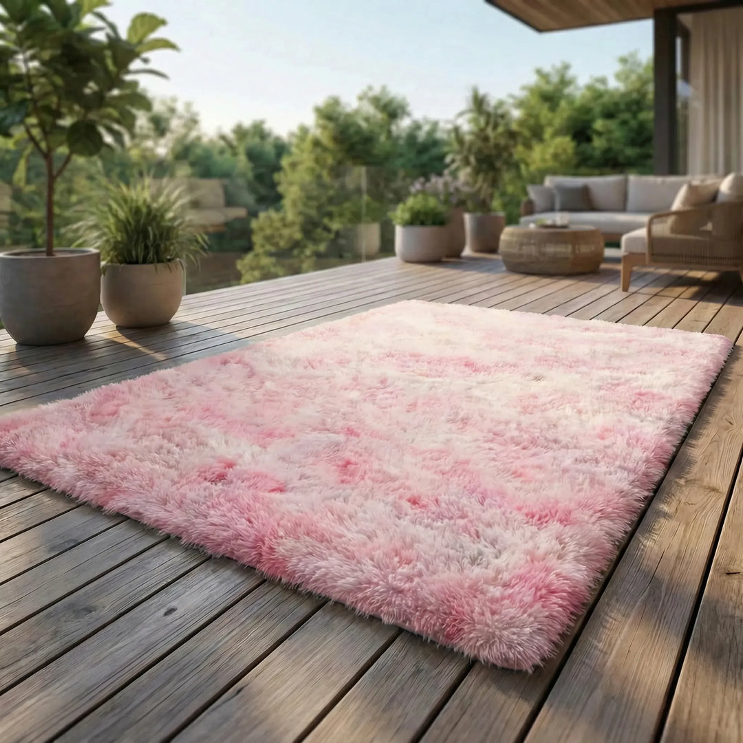 Flauschiger Tie-Dye-Teppich - Melluna