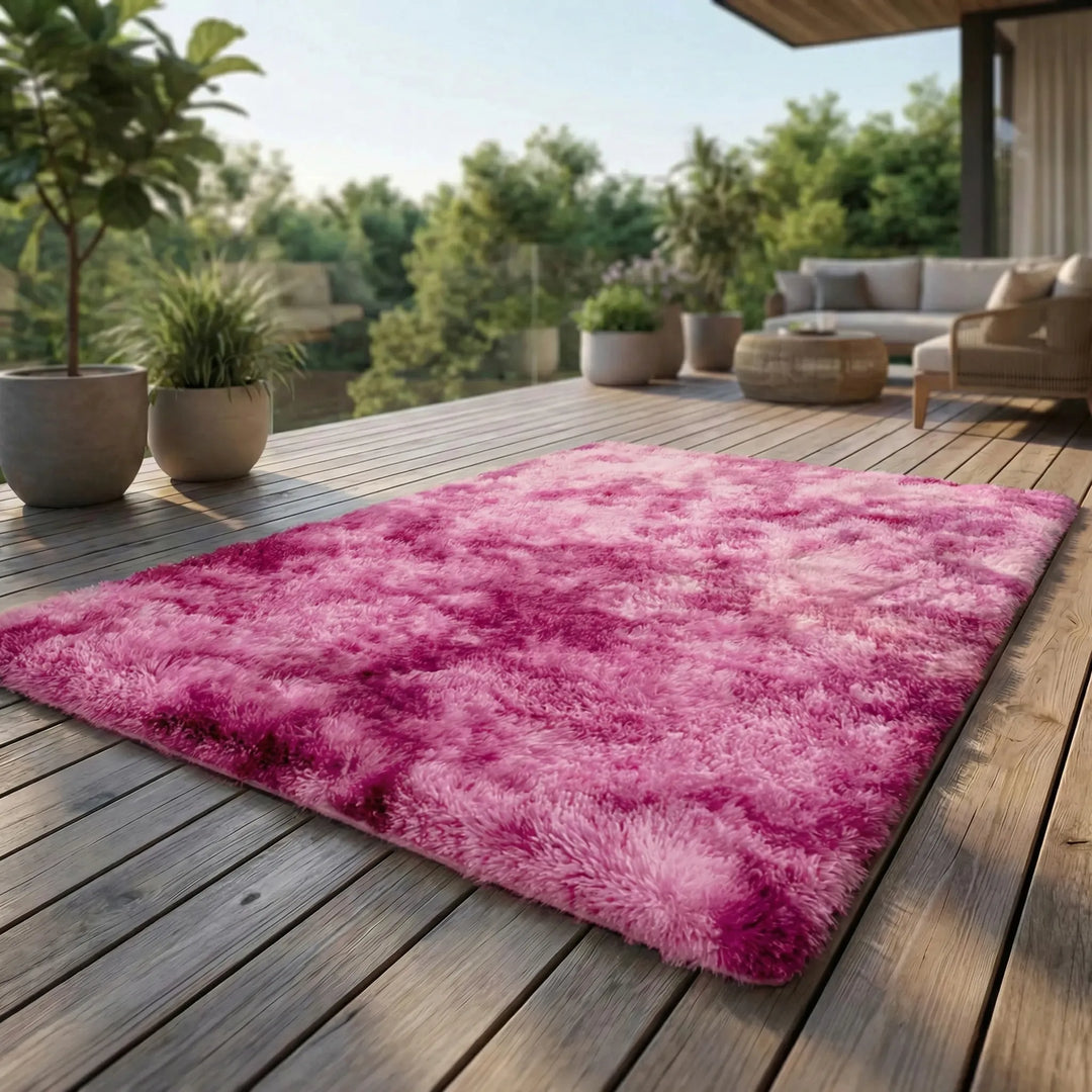 Flauschiger Tie-Dye-Teppich - Melluna