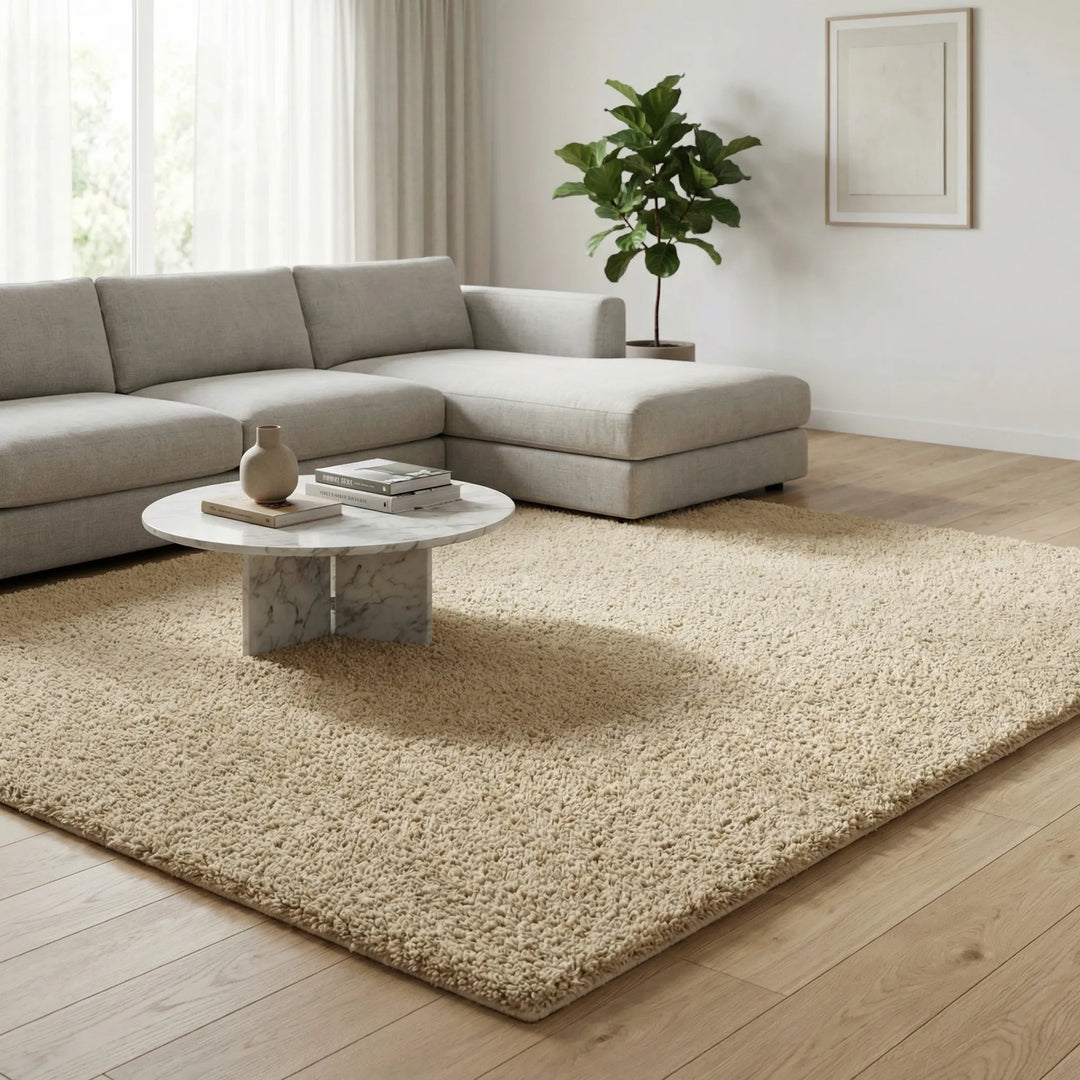 Flauschiger Wohnzimmerteppich - Cozyraze
