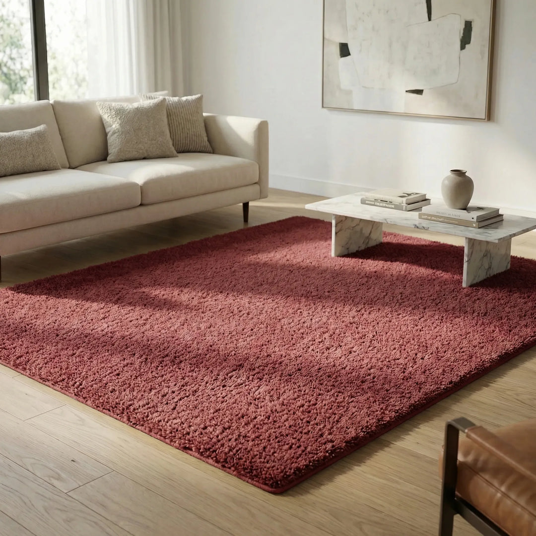 Flauschiger Wohnzimmerteppich - Cozyraze