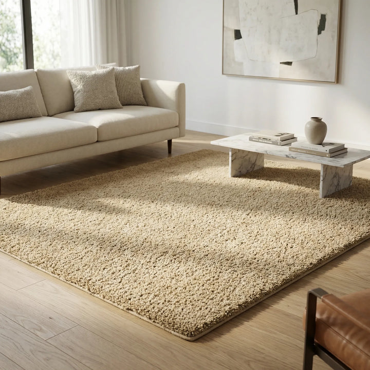 Flauschiger Wohnzimmerteppich - Cozyraze