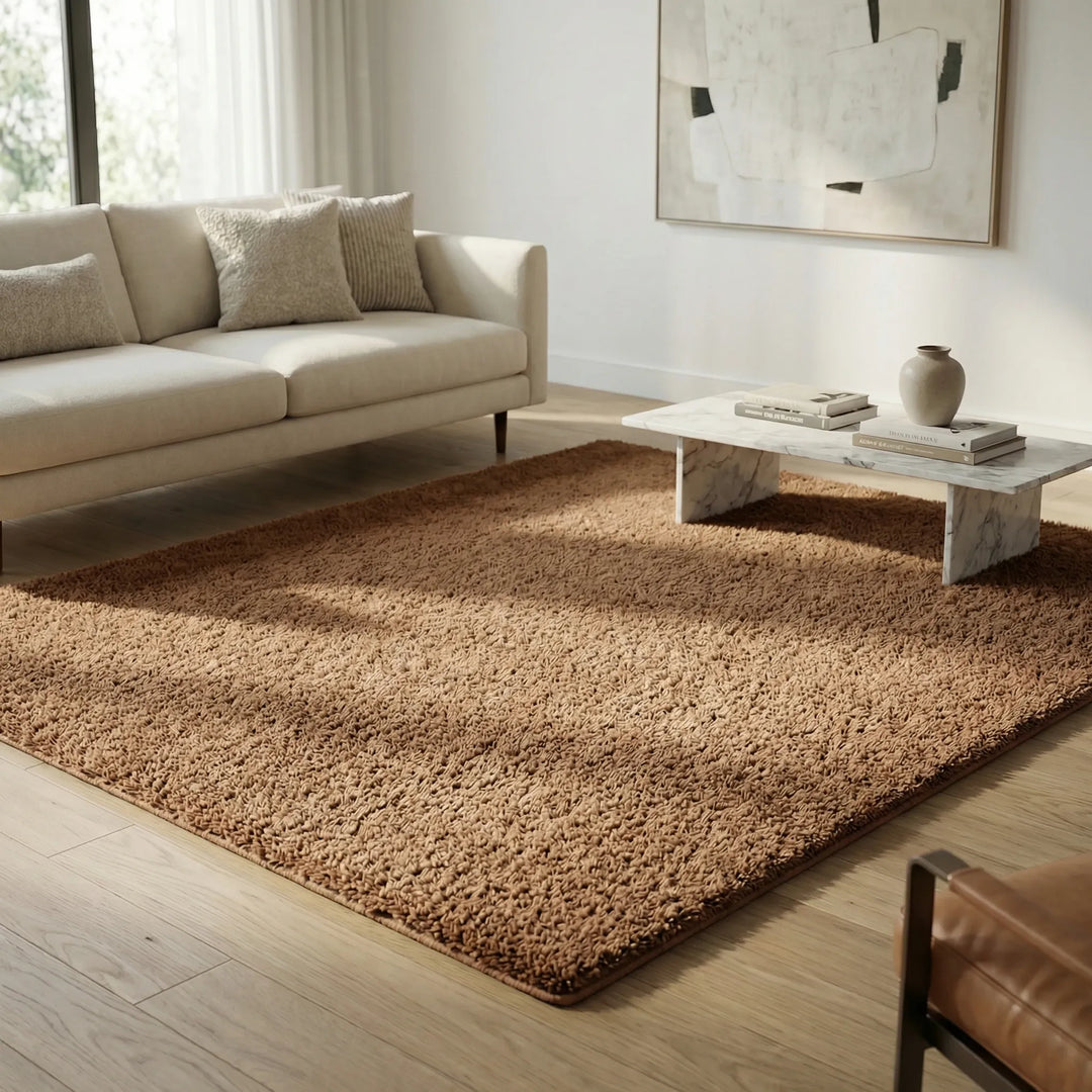 Flauschiger Wohnzimmerteppich - Cozyraze