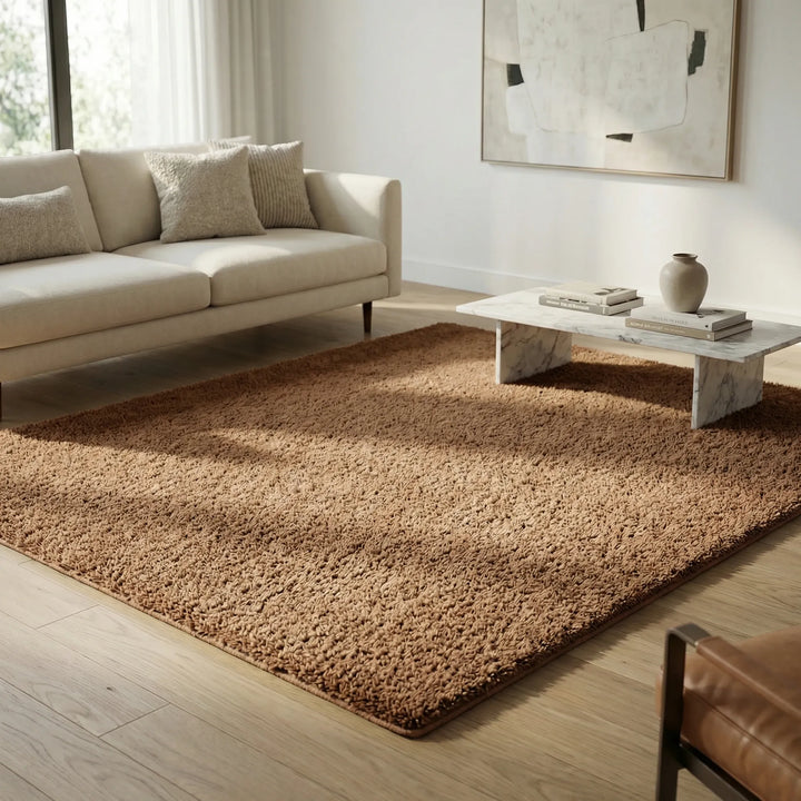 Flauschiger Wohnzimmerteppich - Cozyraze