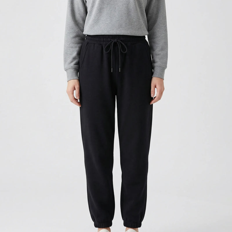 Fleece-Lined Ankle-Length Jogger Trousers - Margie